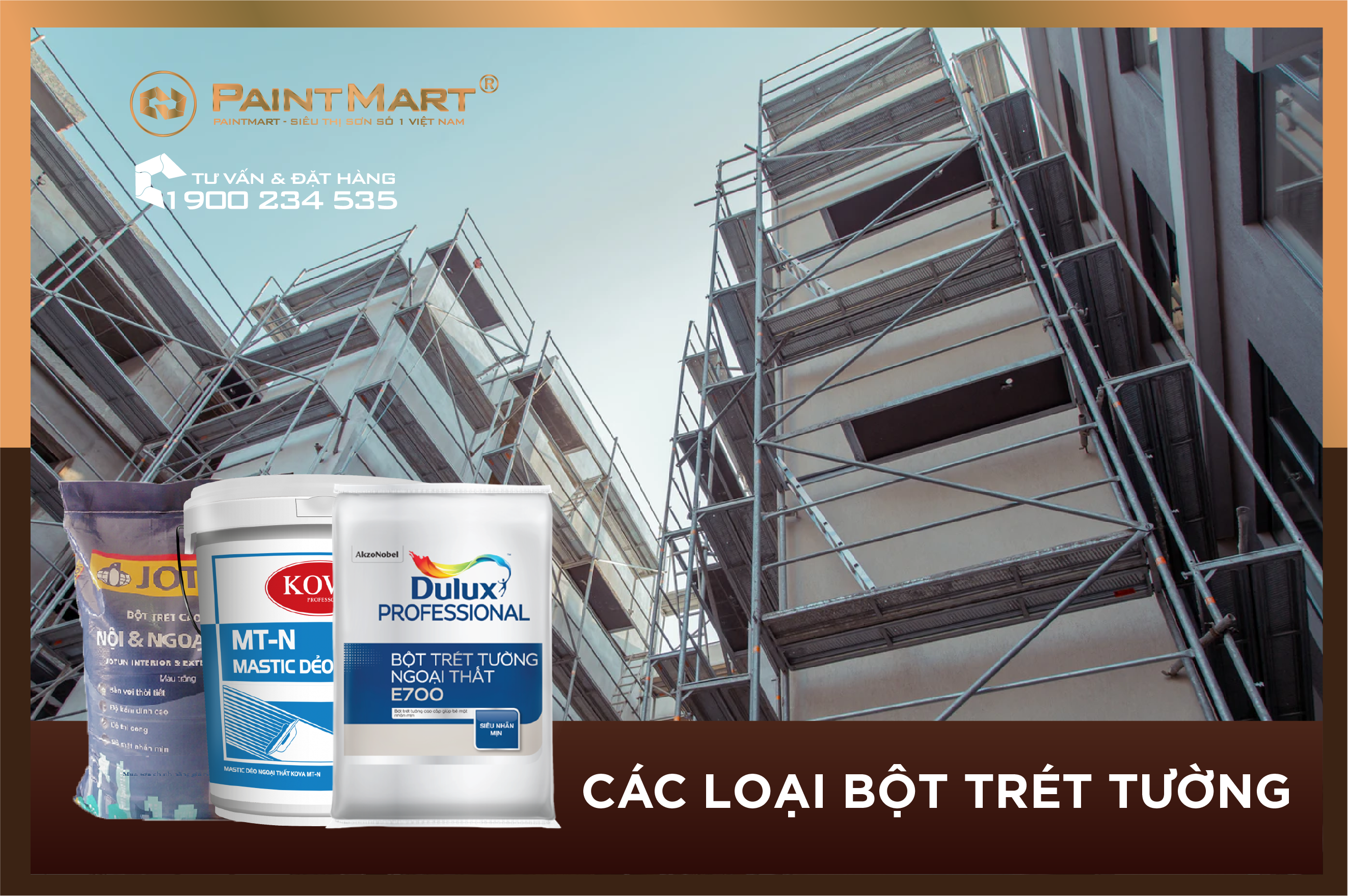 Các loại bột trét tường